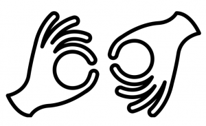 Viipekeeletõlke piktogramm